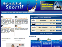 Tablet Screenshot of guide-sportif.com